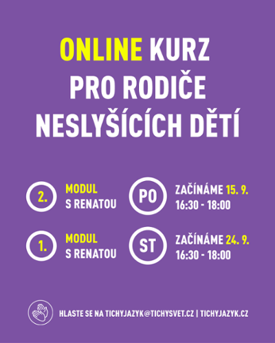 Kurzy pro rodiče dětí se sluchovým postižením