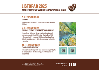 Program kavárny na listopad