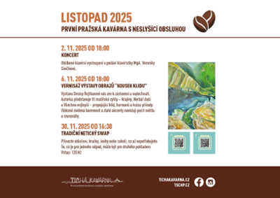 Program kavárny na listopad