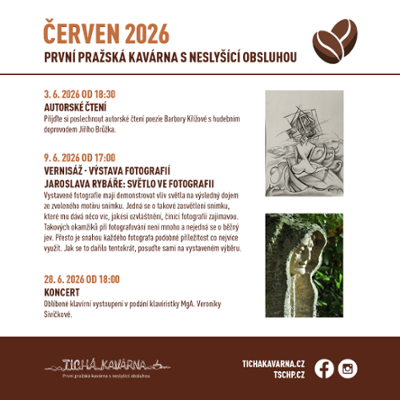Program Tiché kavárny v červnu