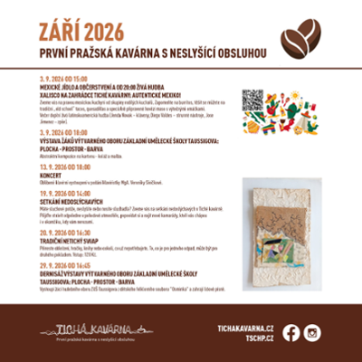 Program Tiché kavárny v září