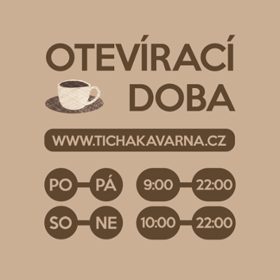 Nová otevírací doba Tiché kavárny